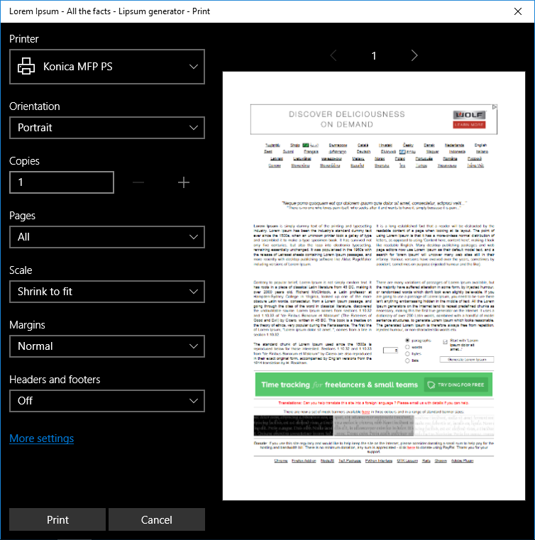 How Do I Change The Default Paper Size In MS Edge From A4 To Letter