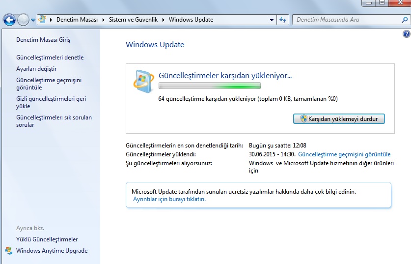 Windows Update güncelleme sorunu Microsoft Community