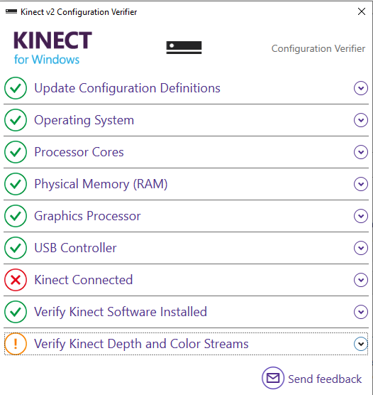 Set up Kinect for Windows v2 with a Kinect Adapter for Windows 10 PC