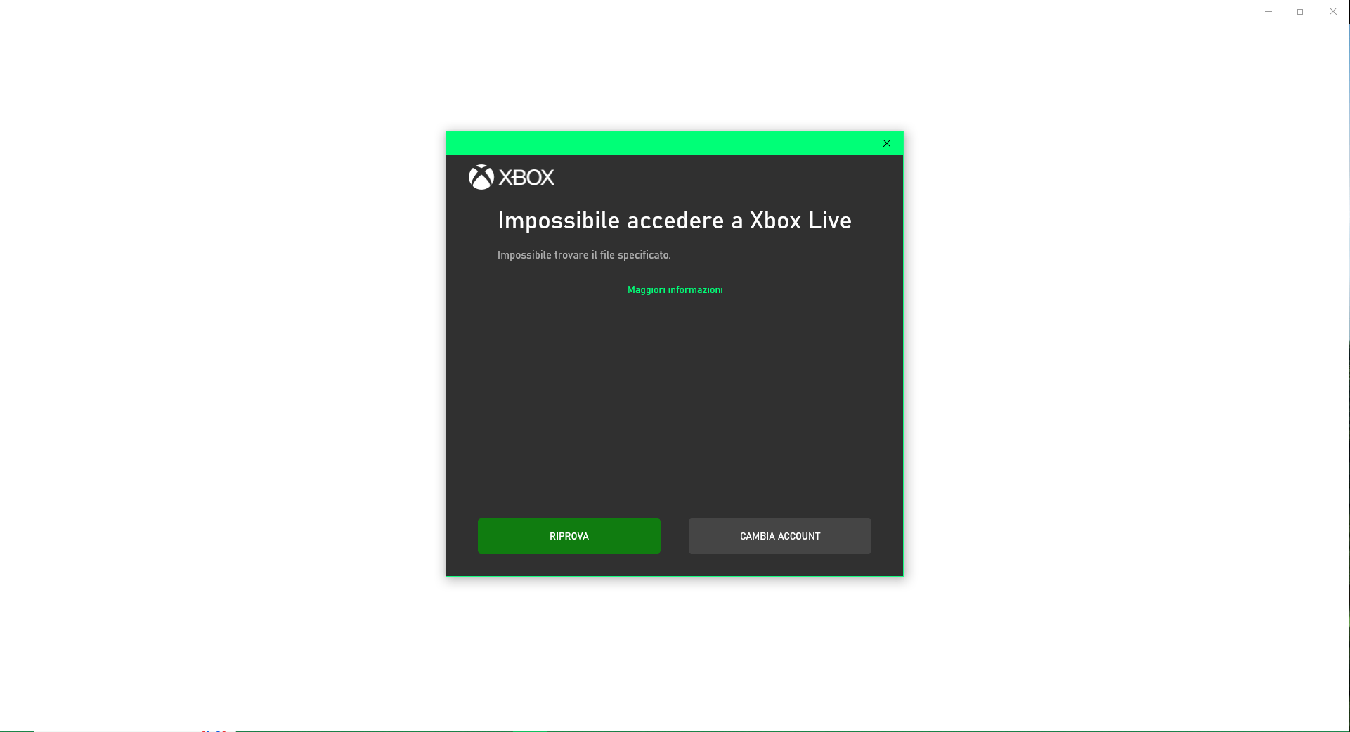 Non riesco ad accedere a xbox live - Microsoft Community