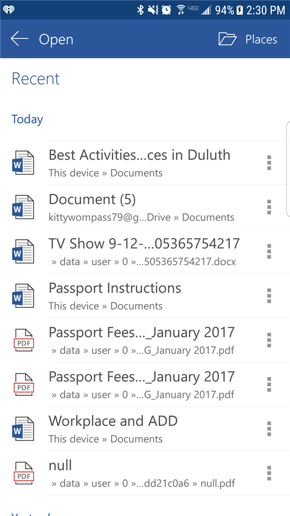 Unable To Delete Word File In An Android Device Microsoft Community