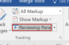 Reviewing Pane in MS Word 2016 - Microsoft Community