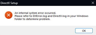 Windows 11 DirectX Errors - Microsoft Community