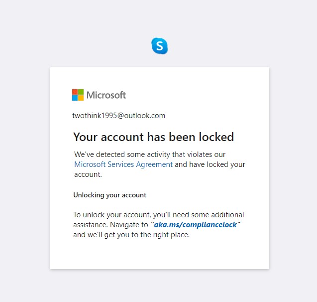 My Skype Account Is Locked. Please Help Me. - Microsoft Community