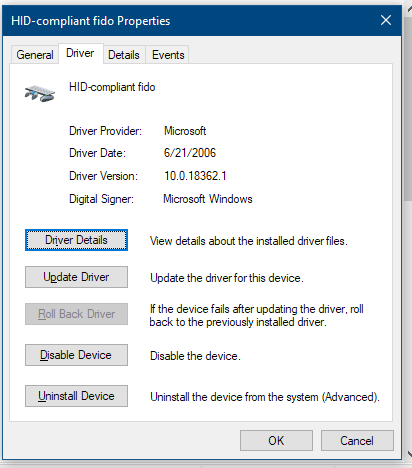 Usb device descriptor failure