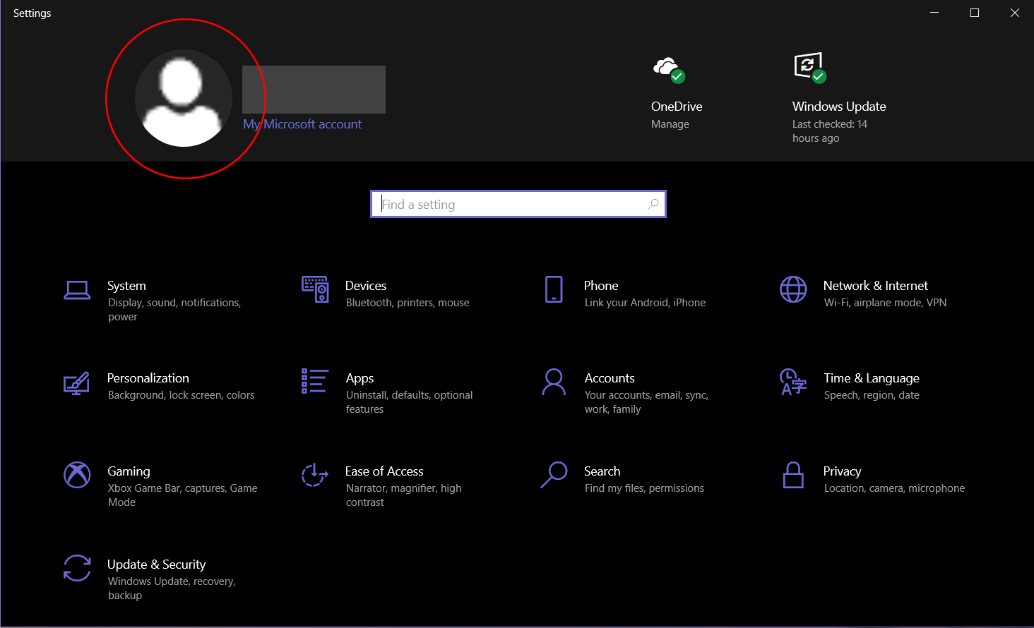 Profile Photo Not Showing Up In Windows 10 Settings Home Microsoft Community