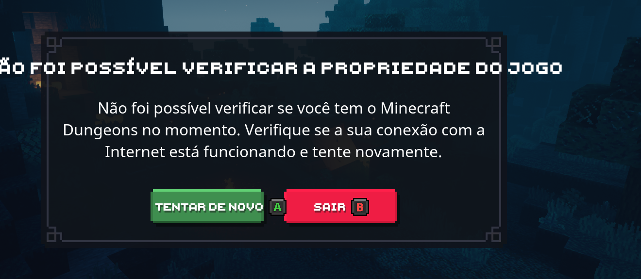 não consigo me conectar ao modo online no minecraft dungeons. - Microsoft  Community