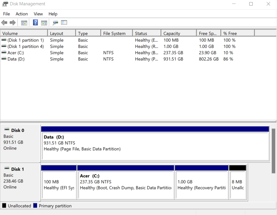 How to undo a harddrive partition? - Microsoft Community