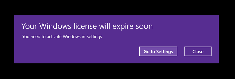 Your Window License Will Expire Soon Microsoft Community