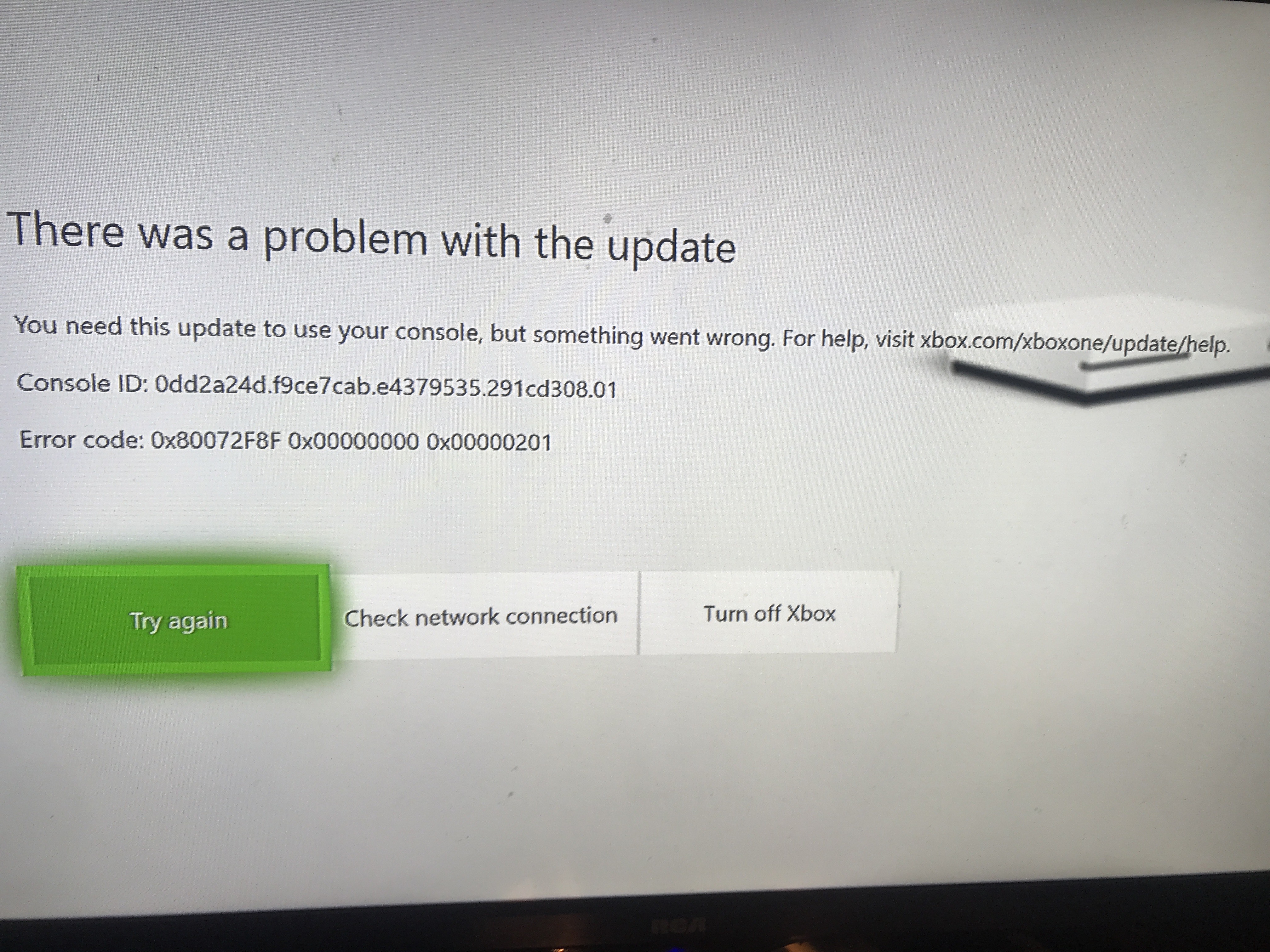 Ray værdig Milestone Just unboxed an xbox one s and i have this error cant get past it -  Microsoft Community
