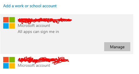 Remove Work or School account option when signing into Microsoft