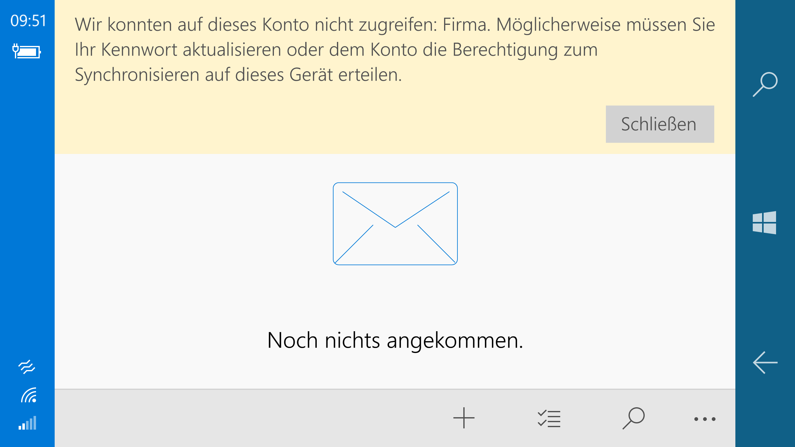 Kann auf meinem Lumia 950 seit einigen Wochen keine smtp Mails mehr herausschicken