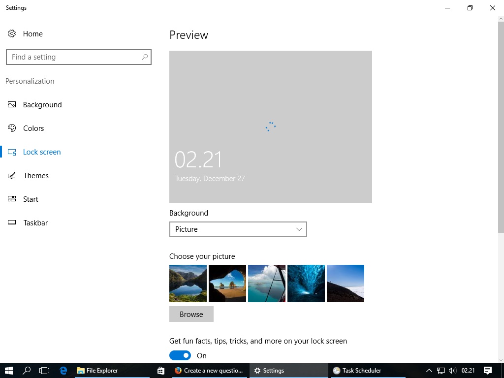 Featured image of post Windows 10 Cannot Change Lock Screen Picture - To change lockscreen for windows 10 is the habit for some people, but it is also common when you encounter windows 10 can&#039;t change lock screen as some settings are managed by your organization.