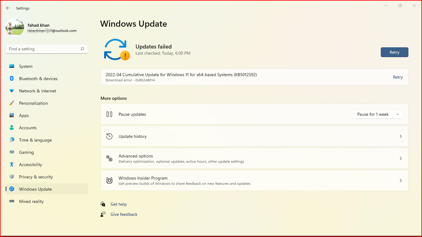 Cumulative Update For Windows 11 Gives Error While Installing ...