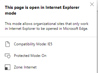 Edge IE Mode using incorrect compatibility mode - Microsoft Community