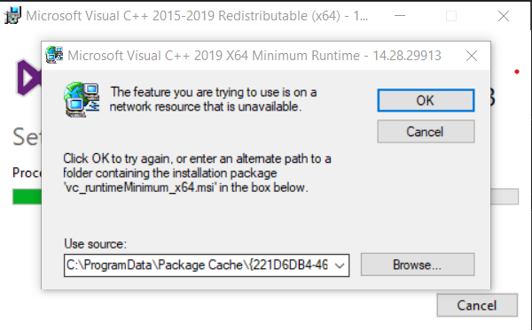 Problems Installing Microsoft Visual C++ 2015-2019 Redistributable ...