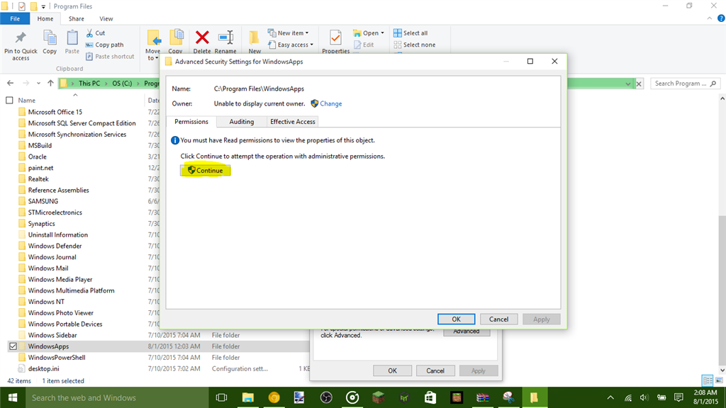 Windows 10 Not Highlighting Files
