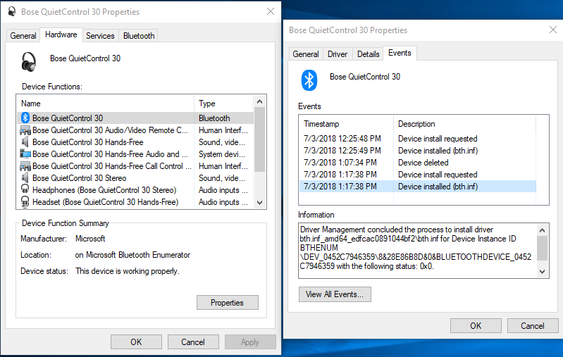 bose quietcontrol 30 windows 10