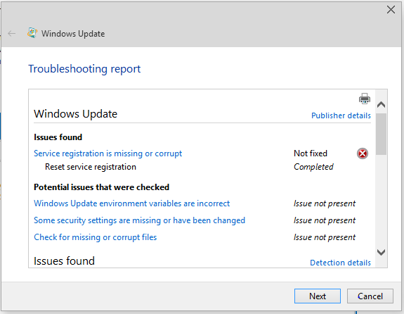 windows 10 update not downloading