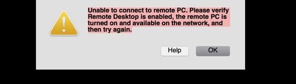 Microsoft Remote Desktop Mac Unable To Connect