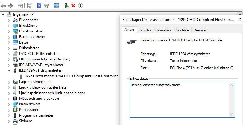 1394 host controller driver download