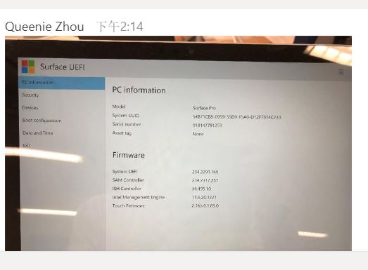 Как войти в bios microsoft surface