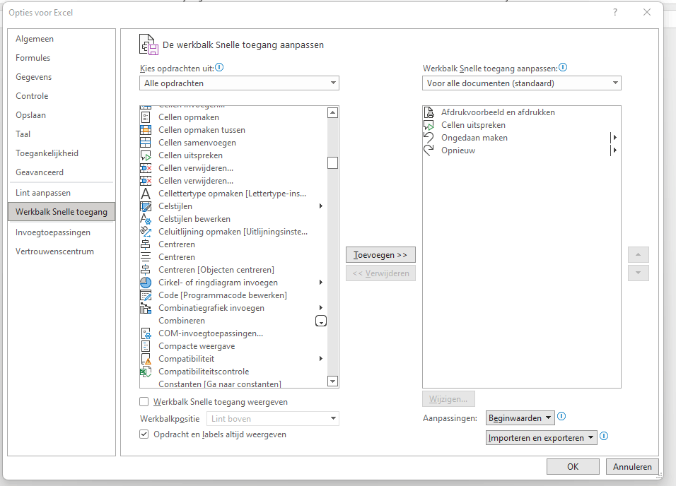 Functie "cellen Uitspreken Na Enter Stoppen" Staat Niet In Menu Snelle ...