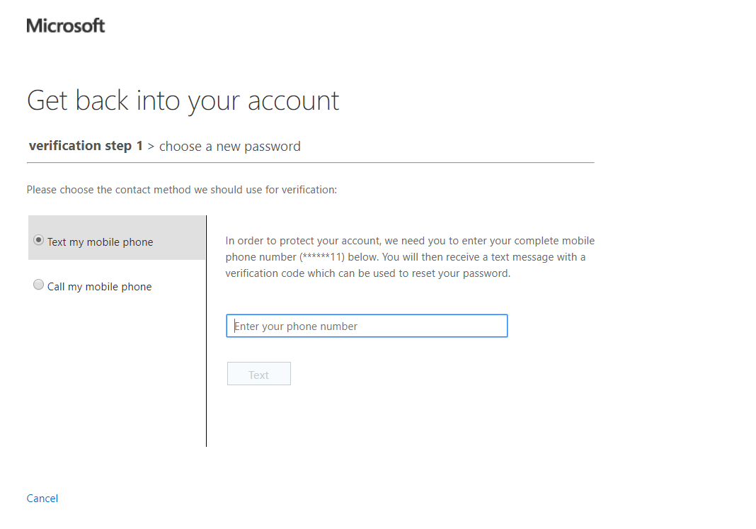 The password reset phone number is not mine - Microsoft Community
