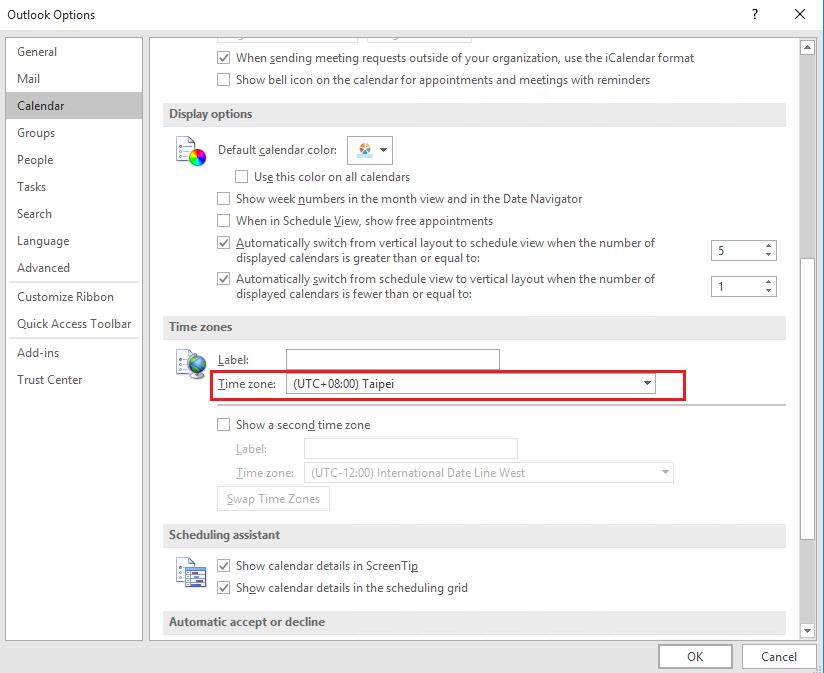 Incorrect timezone in Outlook 2016 Microsoft Community