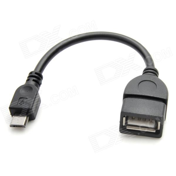 OTG Alcatel OneTouch POP Icon Black Micro-USB to USB 2.0 Right Angle Adapter for High Speed Data-Transfer Cable for connecting any compatible USB Accessory/Device/Drive/Flash/and truly On-The-Go! 