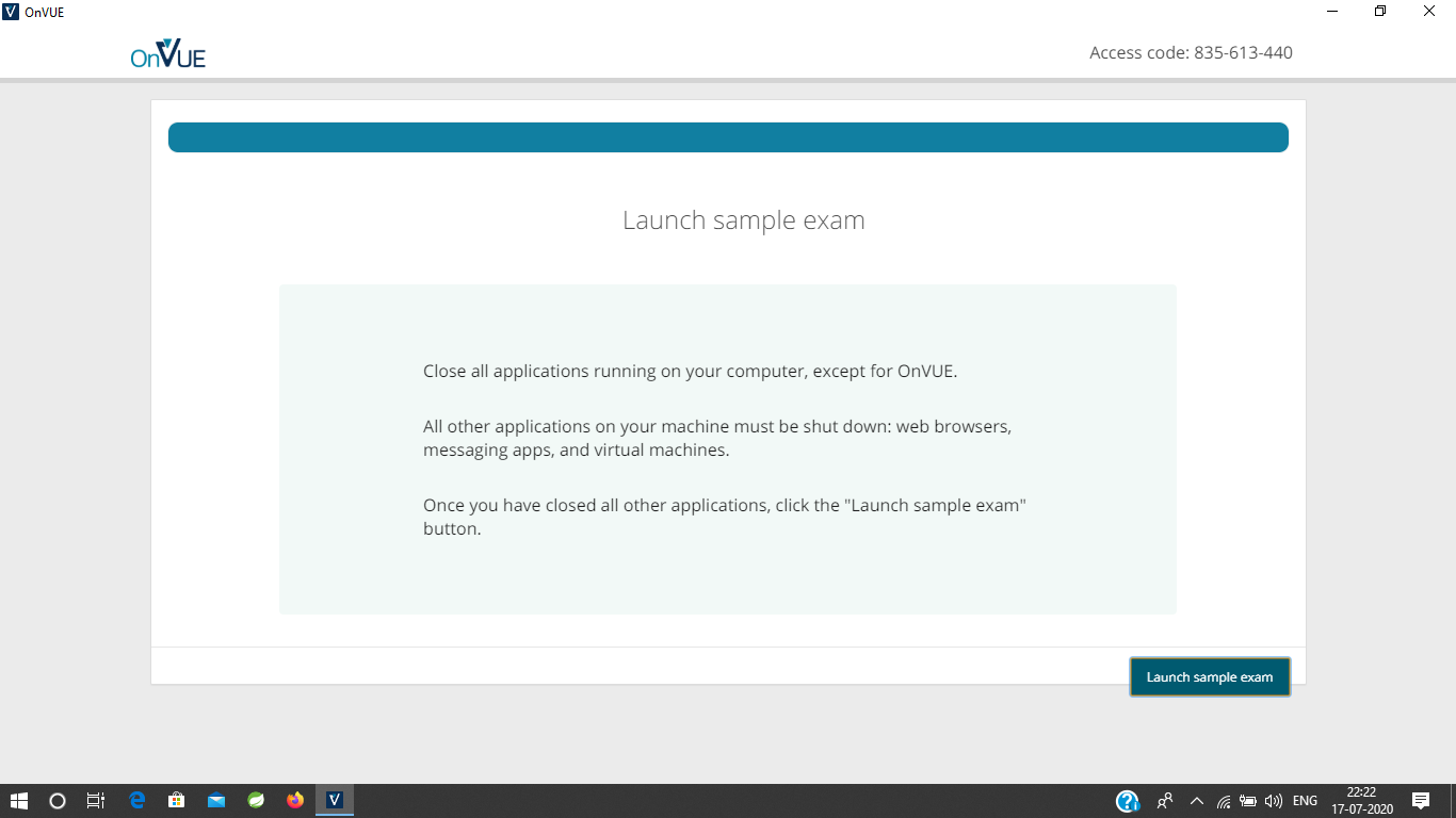 Onvue Does Not Launch The Exam, Even All Running Process Was Stopped ...