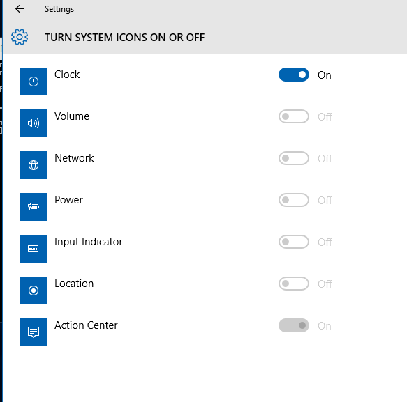 Account settings greyed out windows 10
