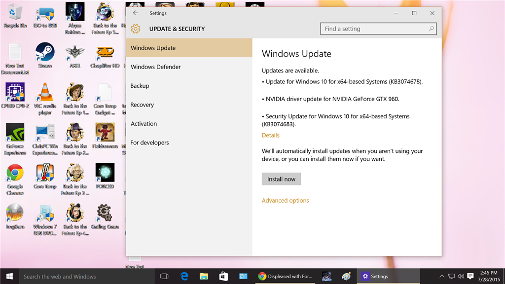 Show Or Hide Updates Tool