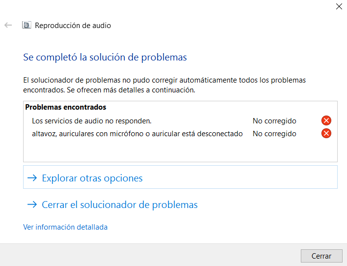 George Bernard telescopio cuestionario Windows 10 - Los servicios de audio no responden. Al actualizar desde -  Microsoft Community