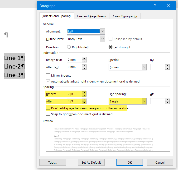 Formatting paragraphs in Word - Microsoft Community