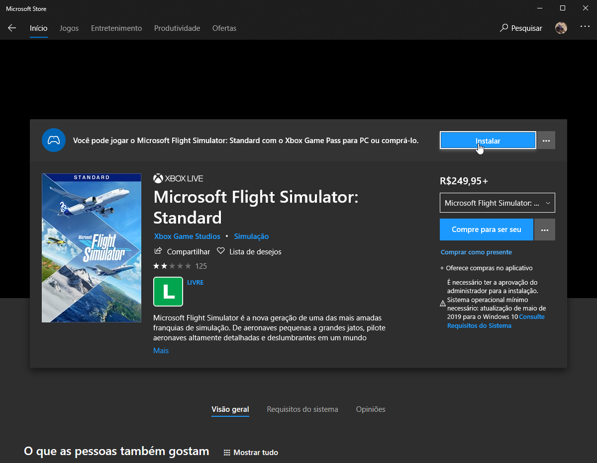 Não consigo instalar nenhum jogo do Xbox app do Windows 10 - Microsoft  Community