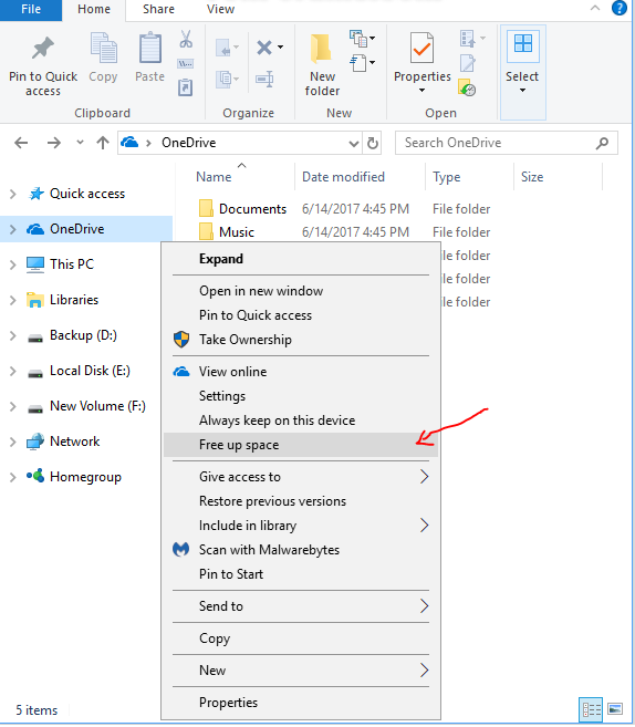 OneDrive using up all my free space on C: drive - Microsoft Community