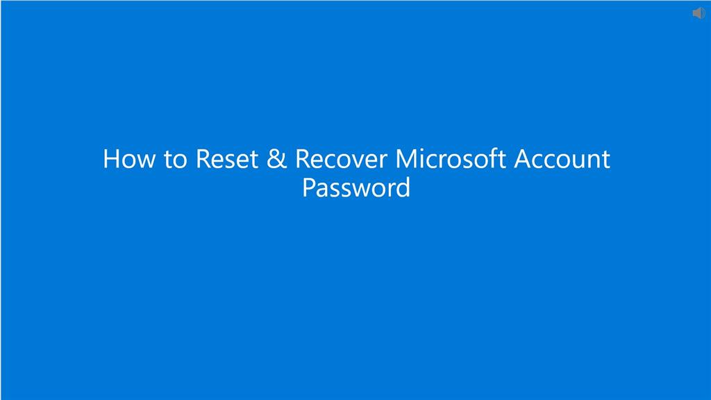 How To Reset And Recover Microsoft Account Microsoft Community