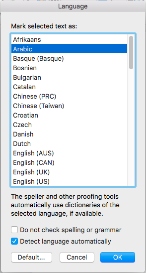 Arabic Fonts In 2016 Microsoft Office 365 For Mac Microsoft