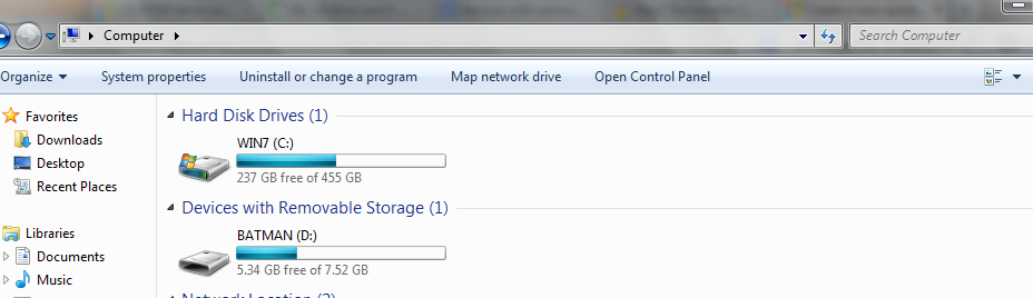 Devices With Removable Storage On Windows 7 Has Disappeared Microsoft Community