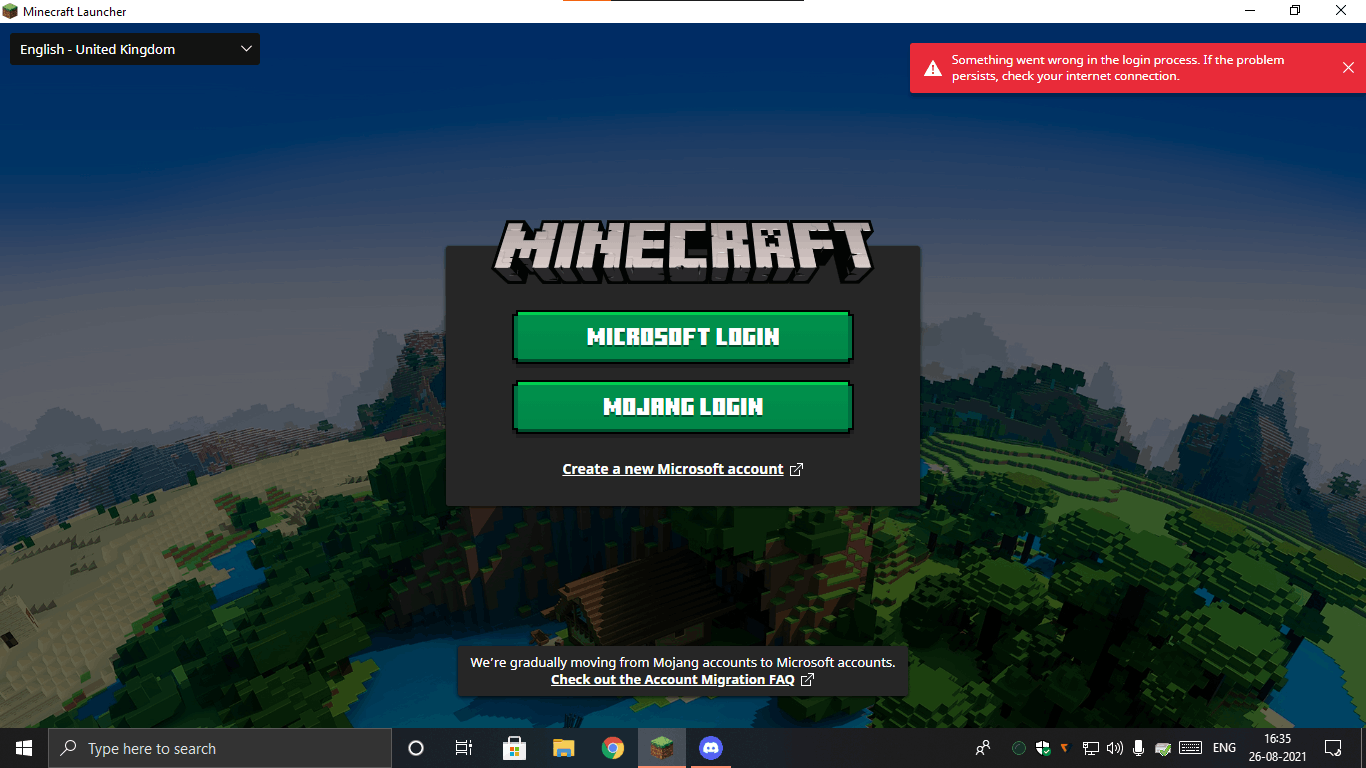 Unable To Sign In To Minecraft Launcher With Microsoft Account Microsoft Community