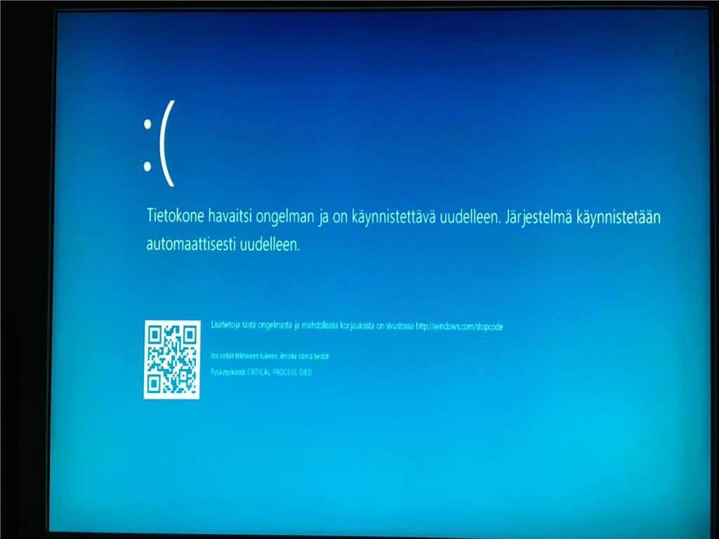 Critical process died windows 7 как исправить