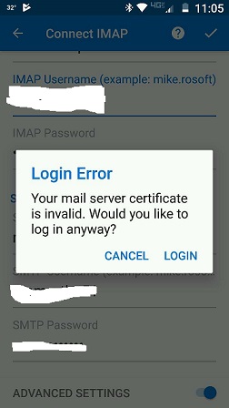 Your mail server certificate is invalid error Microsoft Community