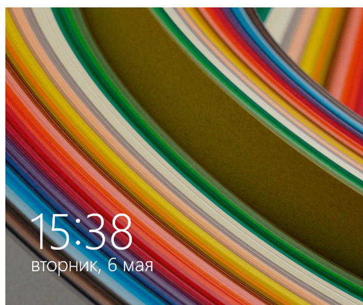 Экран блокировки windows 8