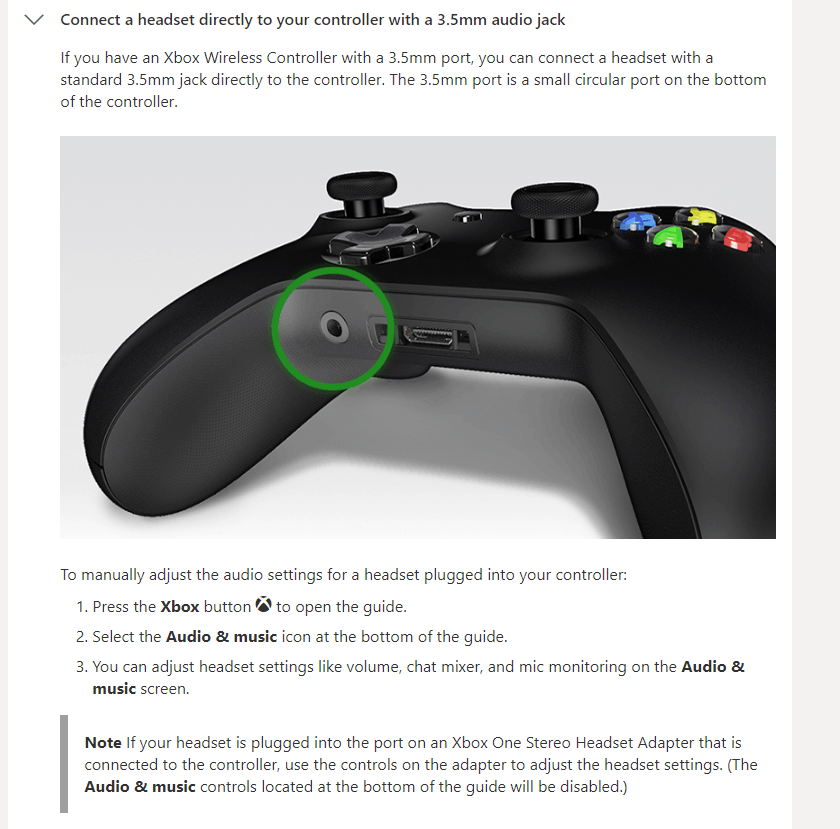 Headset plug into online xbox controller