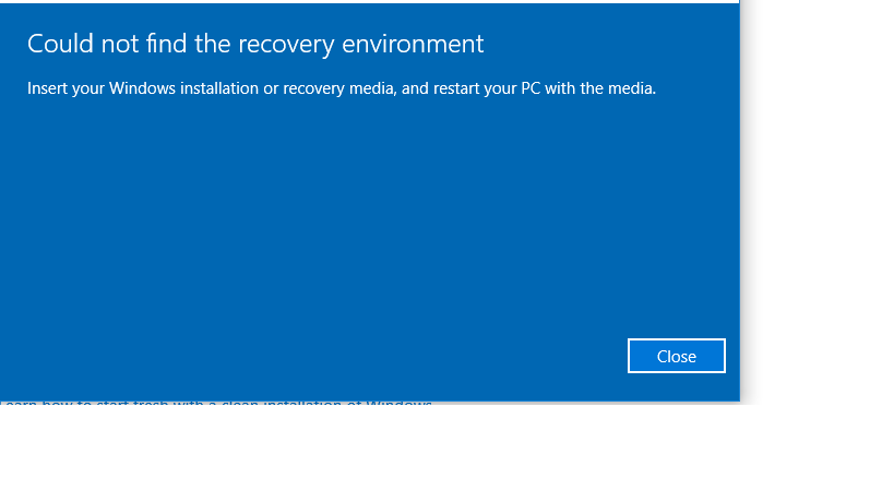 Recovery In Windows 10 Microsoft Community