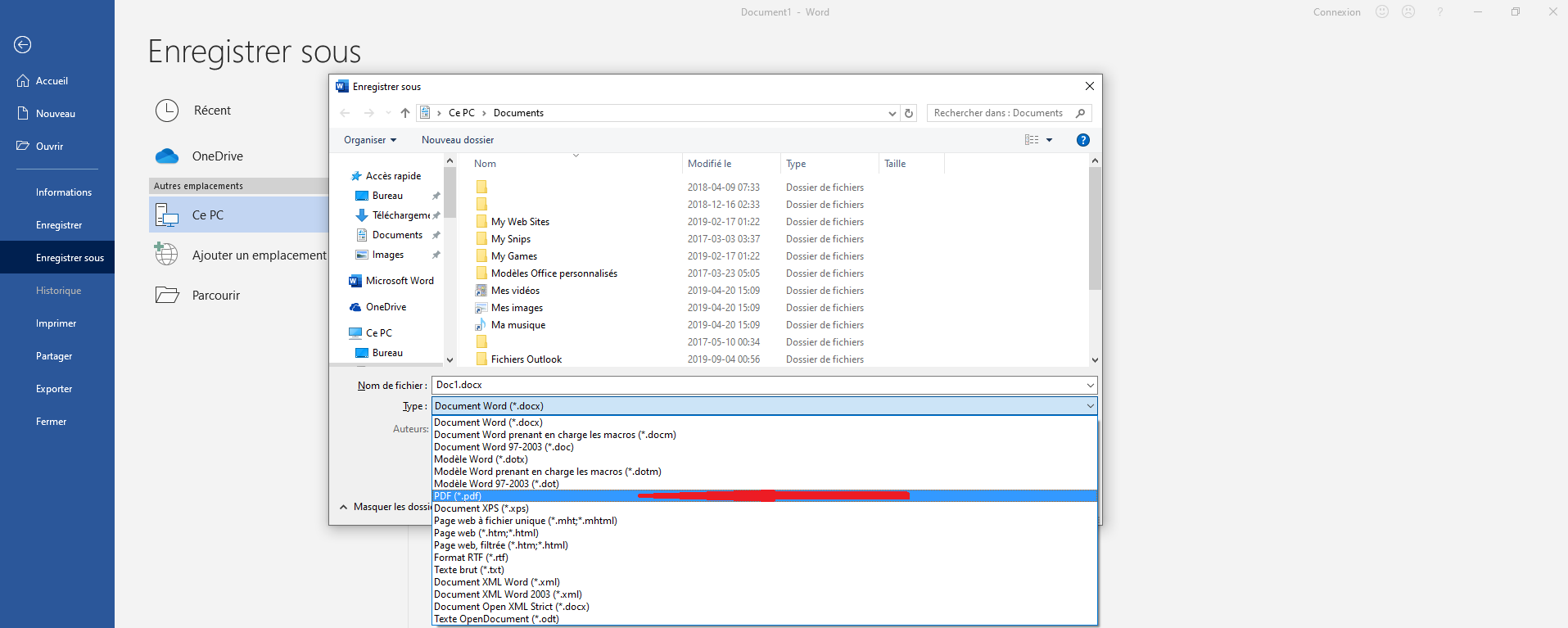 Mettre Fichier Word En Pdf Avec Microsoft Word 2019 Microsoft