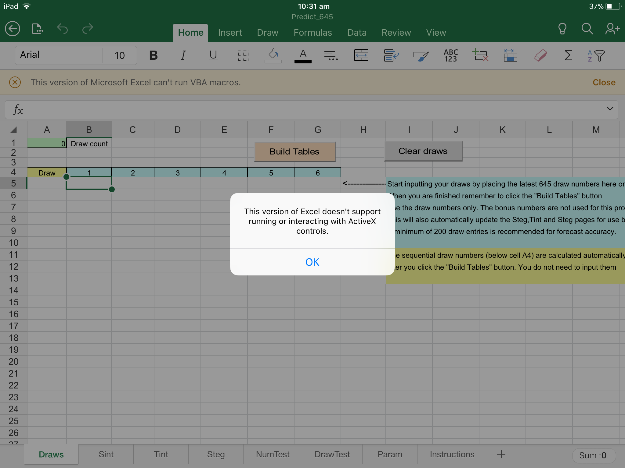 Excel ios carriage return