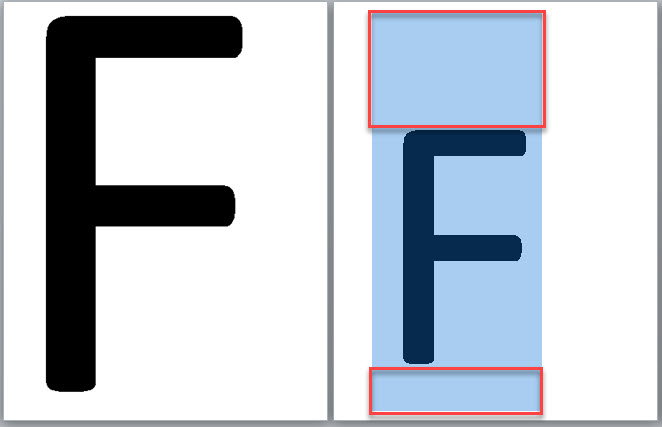 How To Create 2 Large Letters F On A Landscape Page filling Sheet 