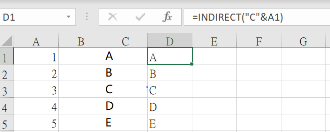 Copy and Paste INDIRECT function down a column - Microsoft Community